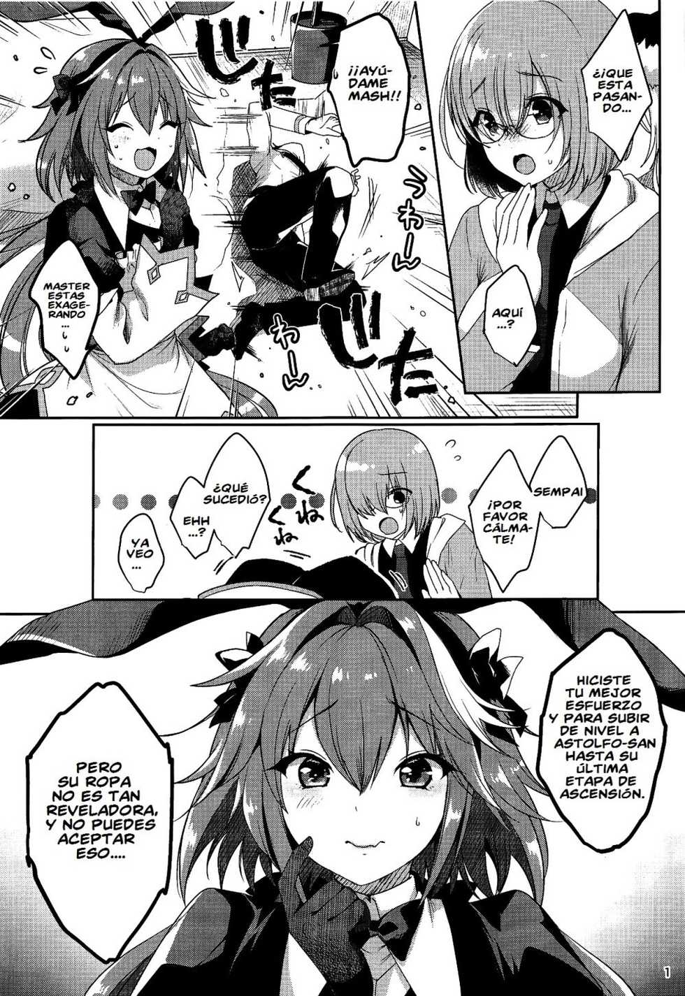 [Kakukonoka (Menoko)] Master no Youbou de Saishuu Sairin ga Ero Ishou ni Natte Shimatta Astolfo-kun (Fate/Grand Order) [Spanish] - Page 2