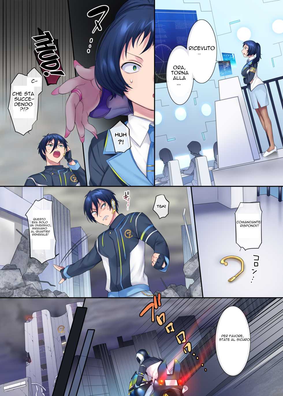 [Amuai Okashi Seisakusho (Hiiragi Popura, Kikomuhito)] Hero TS Kako Kaihen ~Anata wa Zako Sentouin no Ko Datta yo ne~ [Italian] [dragon2991] - Page 4