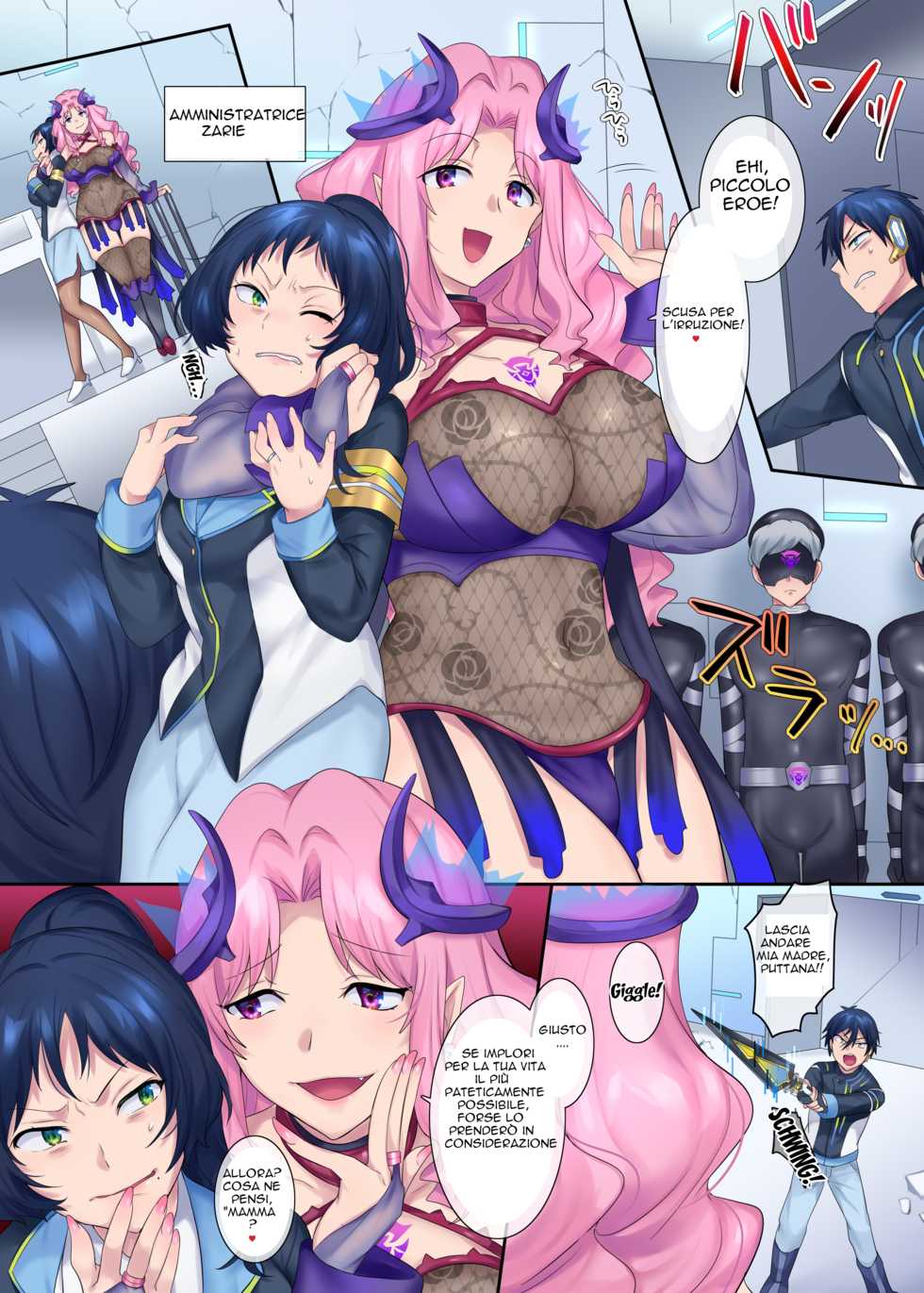 [Amuai Okashi Seisakusho (Hiiragi Popura, Kikomuhito)] Hero TS Kako Kaihen ~Anata wa Zako Sentouin no Ko Datta yo ne~ [Italian] [dragon2991] - Page 5