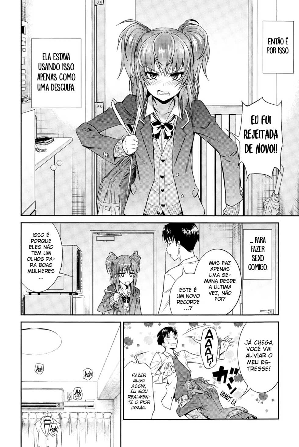 [Aoki Kanji] Imouto no Iiwake | Sister's Excuse (COMIC Anthurium 025 2015-05) [Portuguese-BR] [Boteco Hentai] - Page 10