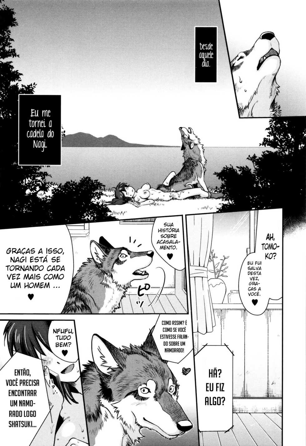 [Souko Souji] Nagi, Ikanaide! ~Ookami to Shoujo~ | Não vá, Nagi! ~O Lobo e a Garota~ (Kemono DIRECT 3) [Portuguese-BR] [Boteco Hentai] - Page 19