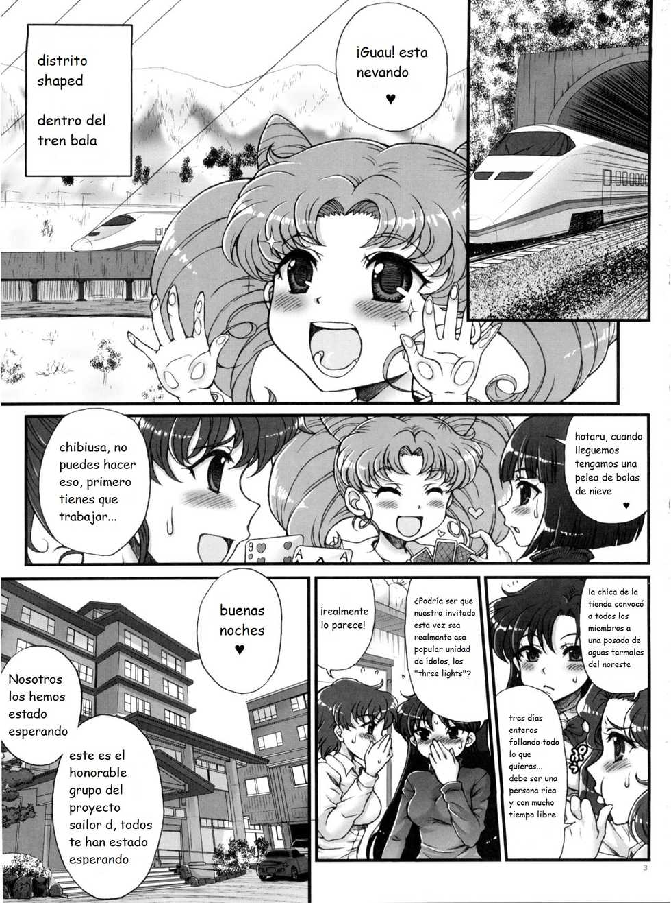 (C83) [Oboro & Tempo Gensui Dou (Tempo Gensui)] Sailor Delivery Health All Stars ~Onsen Ryokan-hen~ (Bishoujo Senshi Sailor Moon) [Spanish] - Page 2