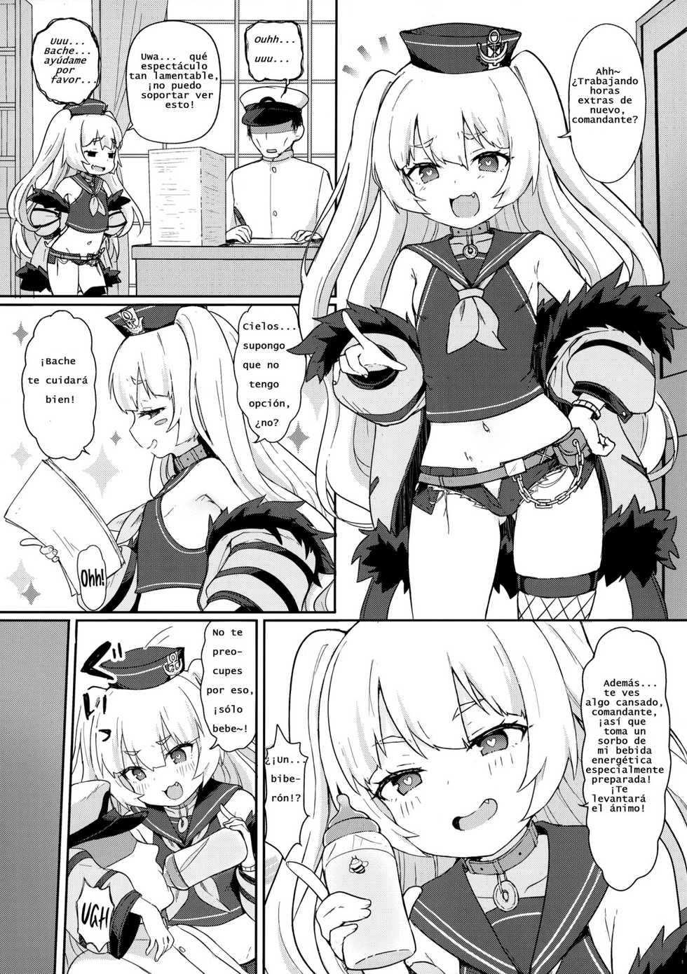 [Wasabi Mochi (Momosawa)] Bache ni Bacchiri Omakase! | Leave Everything To Bache! (Azur Lane) [Spanish] - Page 2