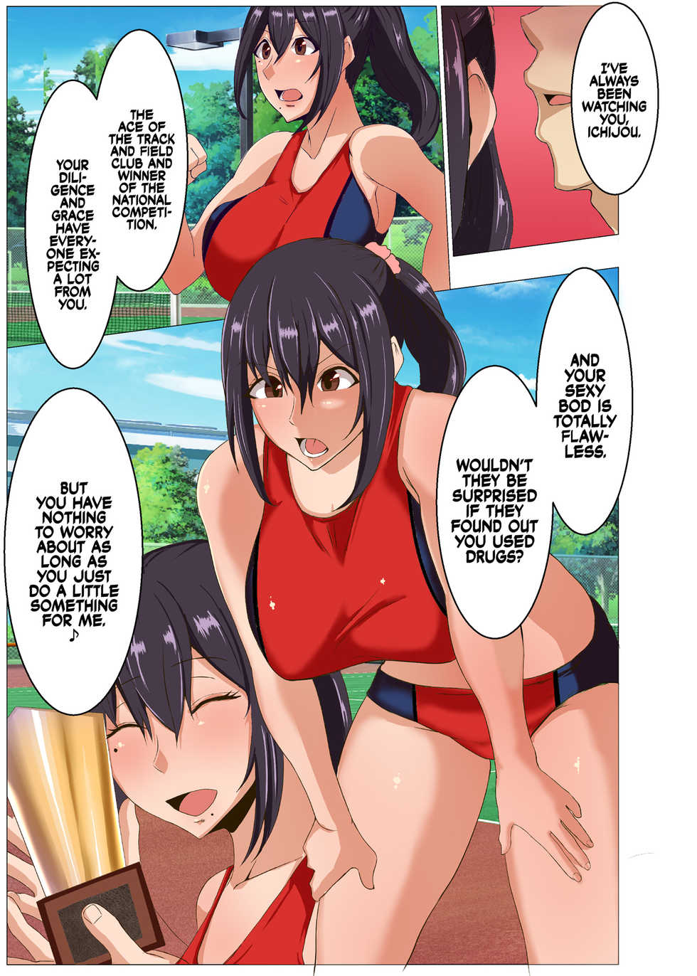 [KAZAMA DoJo (Mucc)] Rikujoubu no Otonashii Senpai no Yowami o Nigitta | The Track and Field Ace's Dark Secret [English] [Digital] - Page 7