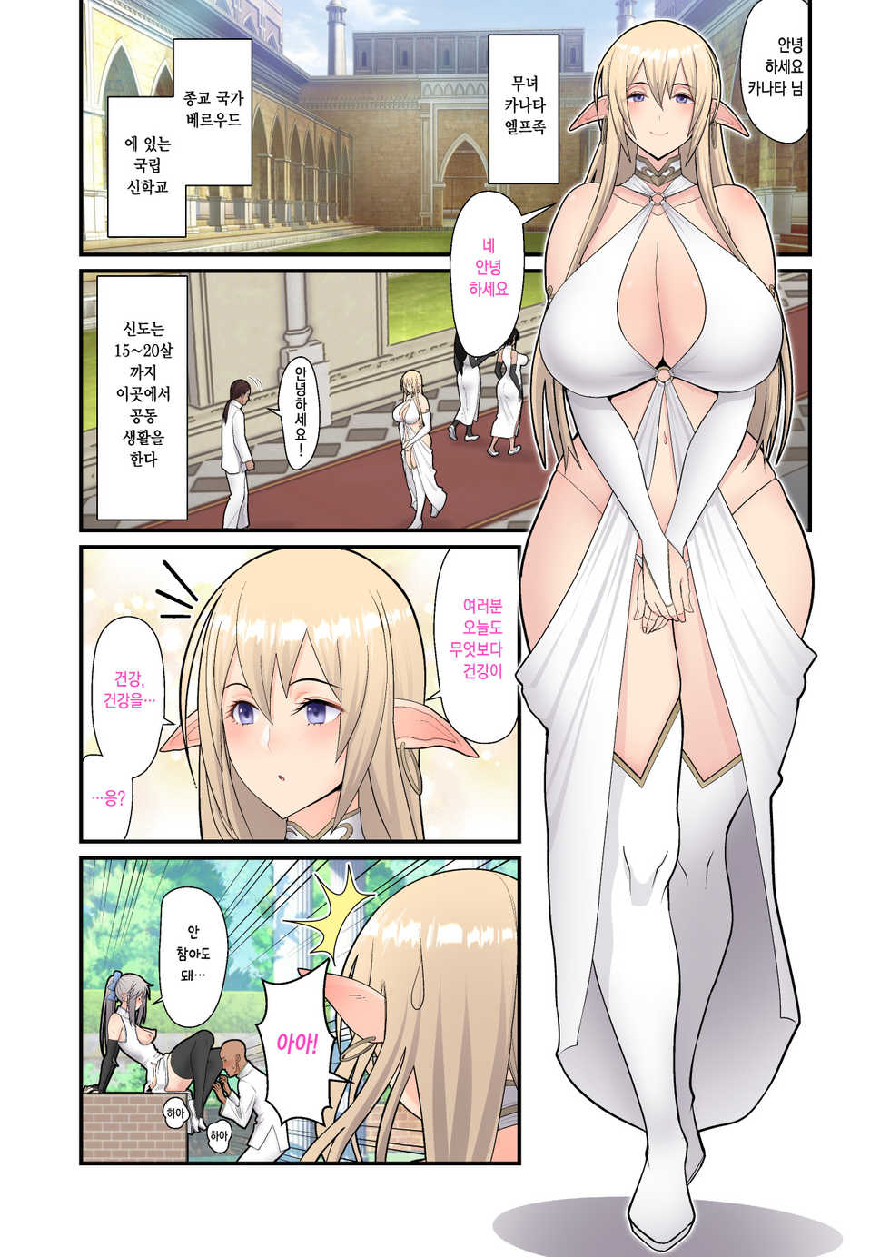 [Harapeko Teishoku (Sueyuu)] Seishori Elf Miko no Oshigoto | 성처리 엘프 무녀의 업무 [Korean] [그럴수도있지] - Page 5