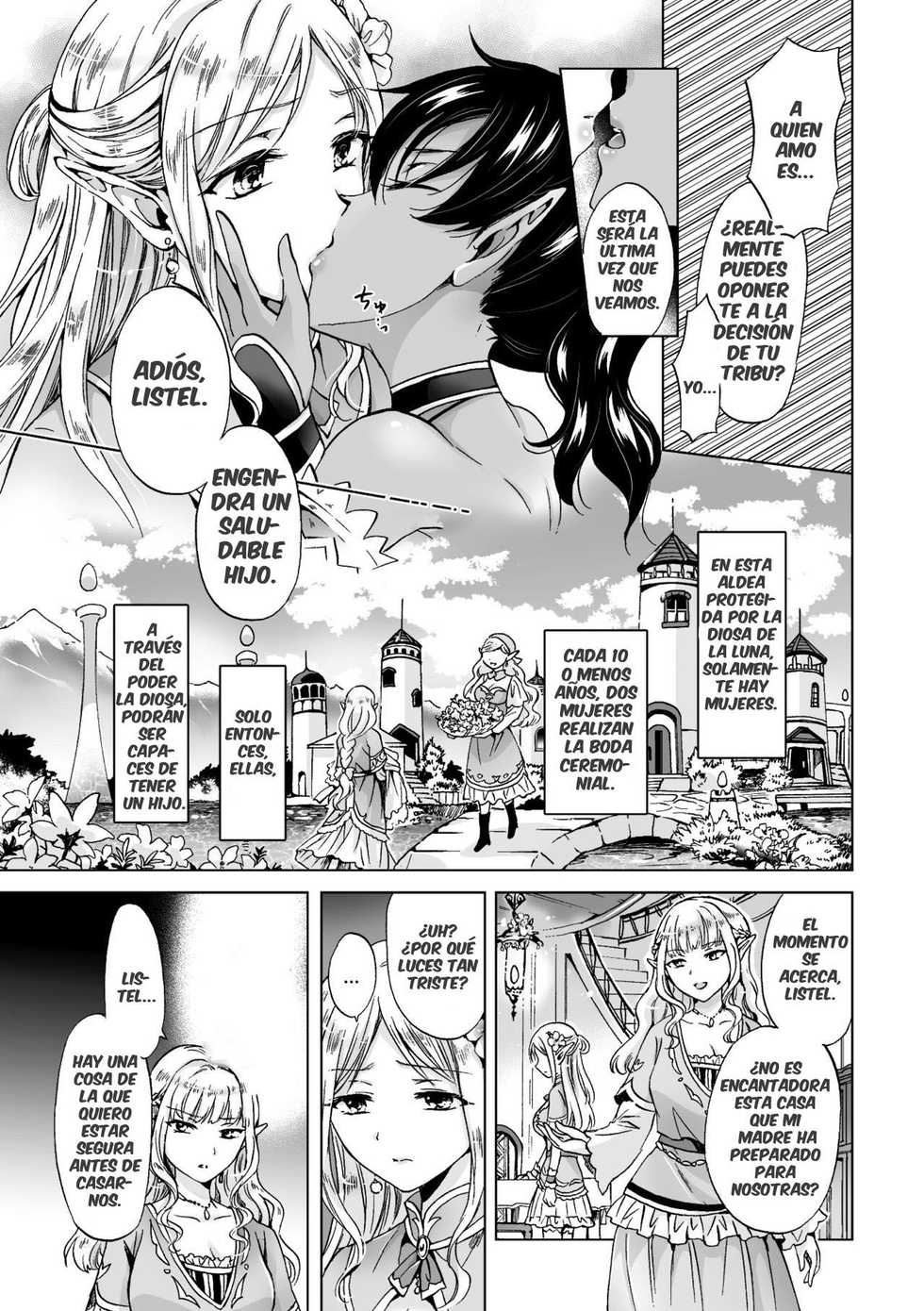 [Mira] elf ~Tsuki no Mahou~ | Elf ~Magic of the Moon~ (2D Comic Magazine Yuri Ninshin Vol. 3) [Spanish] [GMj-Sub] [Digital] - Page 3