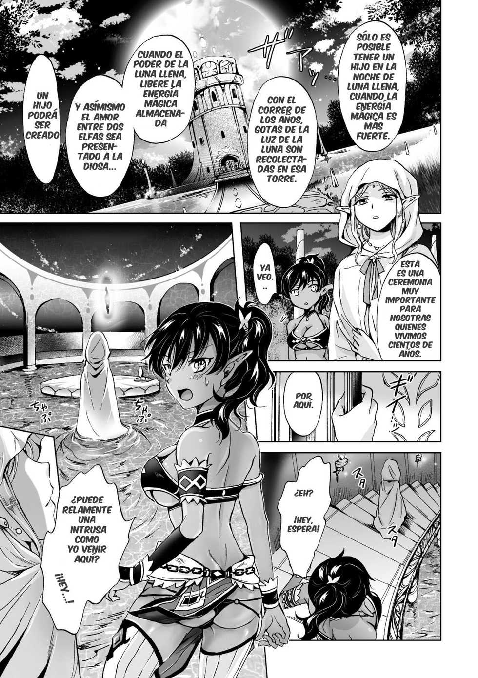 [Mira] elf ~Tsuki no Mahou~ | Elf ~Magic of the Moon~ (2D Comic Magazine Yuri Ninshin Vol. 3) [Spanish] [GMj-Sub] [Digital] - Page 7