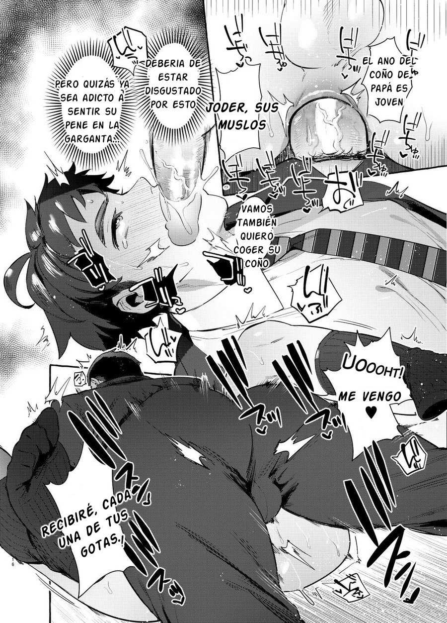 [Otosan no Kurorekishi (Maemukina Do M)] Pakopako Shinmai Papa  [Spanish] {ToffySweet} - Page 16