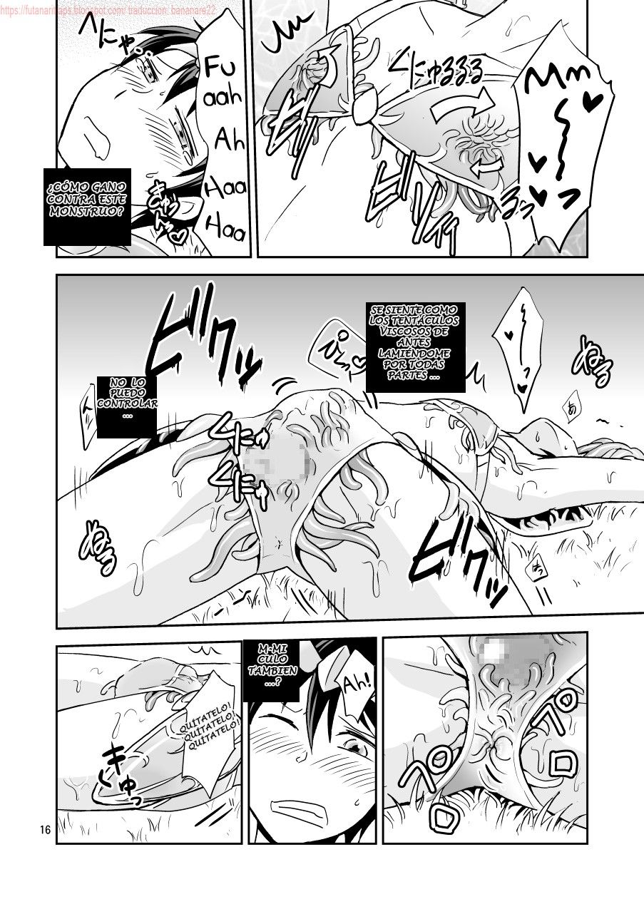 [Ponkotsu-ki (Wakasou)] Ore no Bikini Armor no Naka ga Hen desu! [Spanish] {futatrapsFT} [Digital] - Page 15