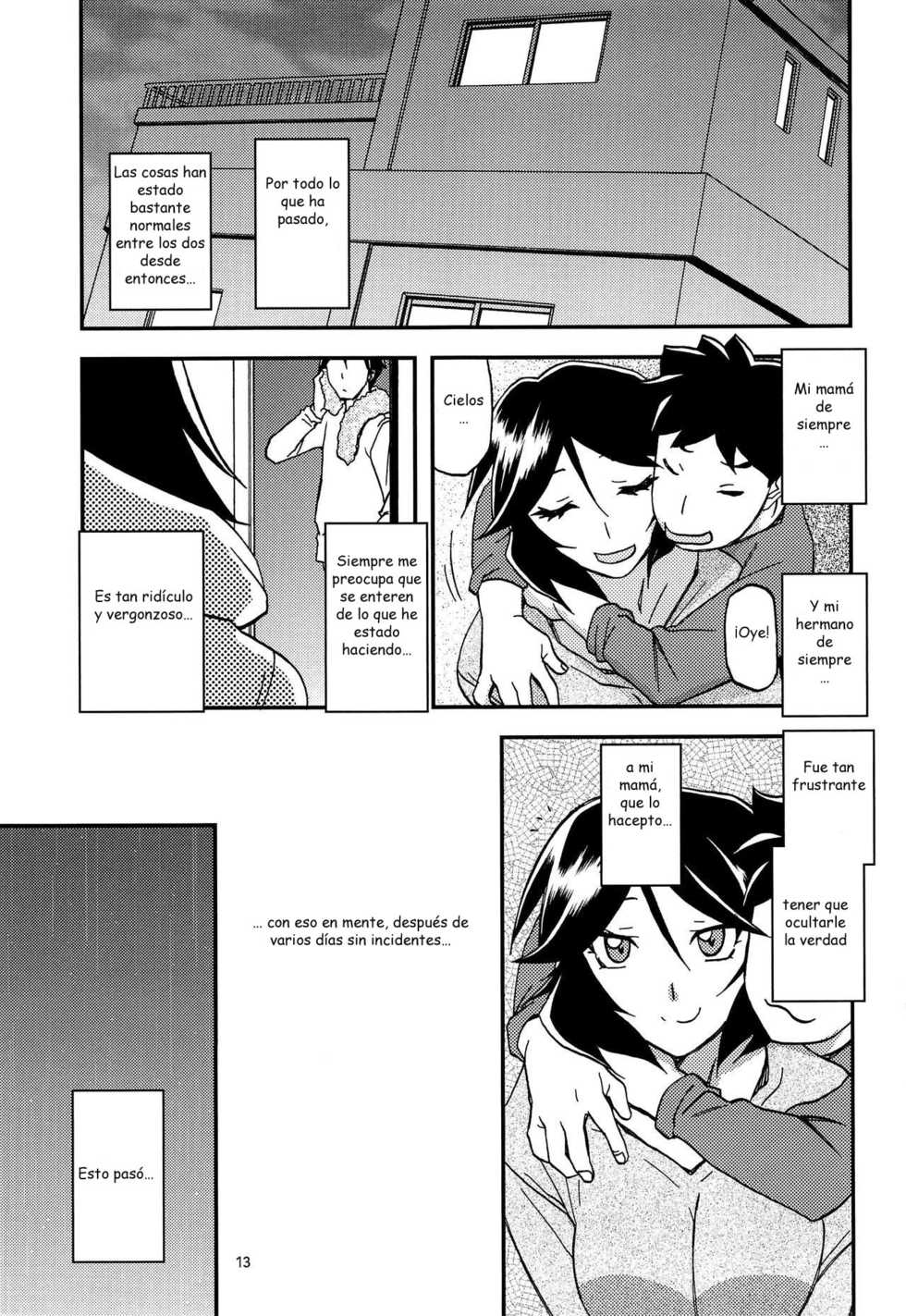 (C96) [Sankaku Apron (Sanbun Kyoden, Umu Rahi)] Akebi no Mi - Fumiko AFTER [Spanish] {kuroi} - Page 13