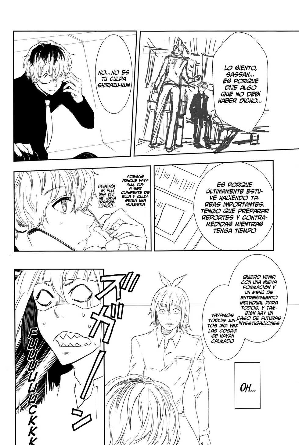 (C89) [Somnium (Kisaragi Ao)] Innocent Blue - Before Sunrise (Tokyo Ghoul) [Spanish] {@Yahikodfotaku} - Page 9