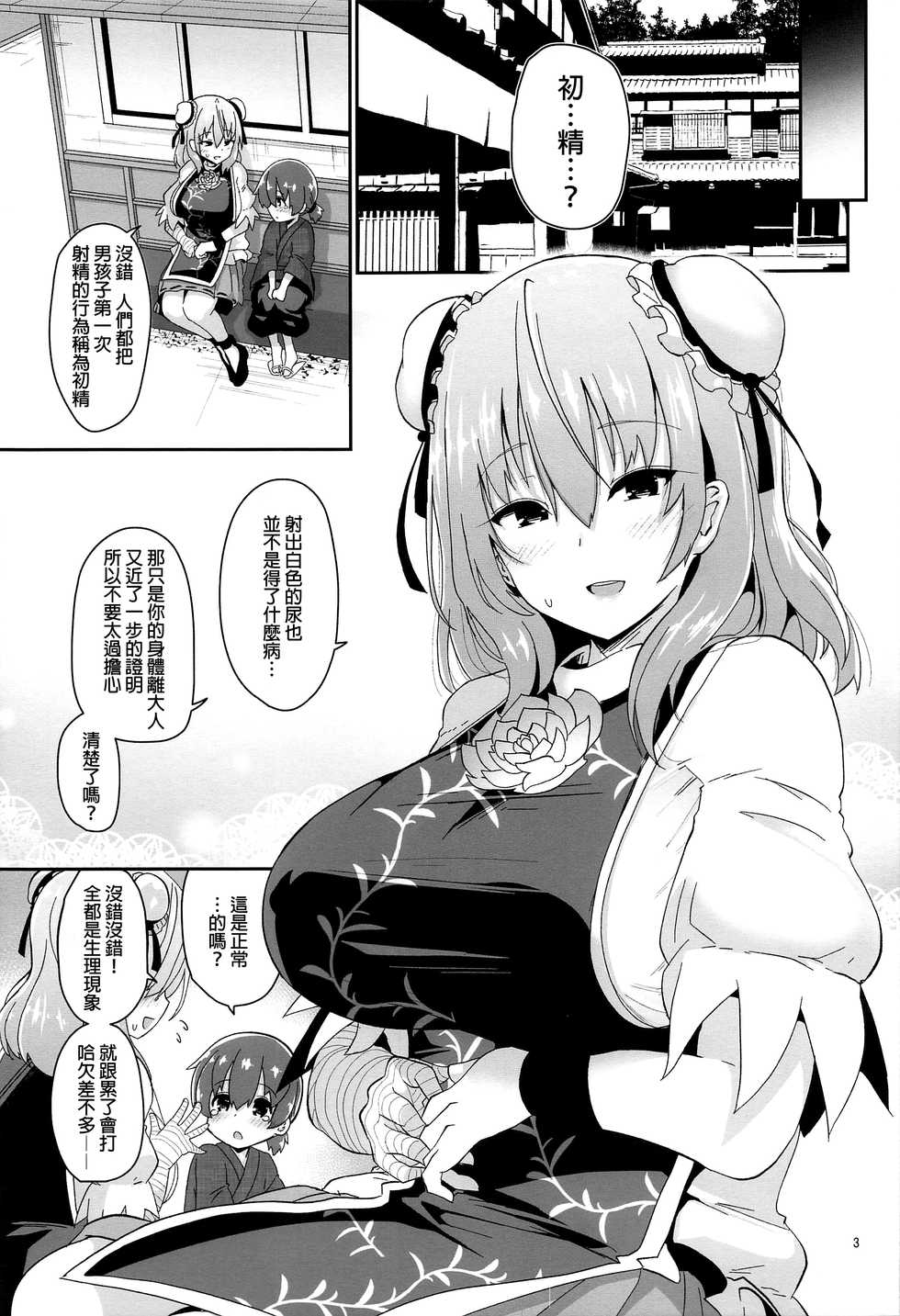 (GW Chou Doujinsai) [Komamesugata (Akure Ekuto)] Otokonoko o Dame ni Suru Onee-san (Touhou Project) [Chinese] [廢慾加速漢化] - Page 5