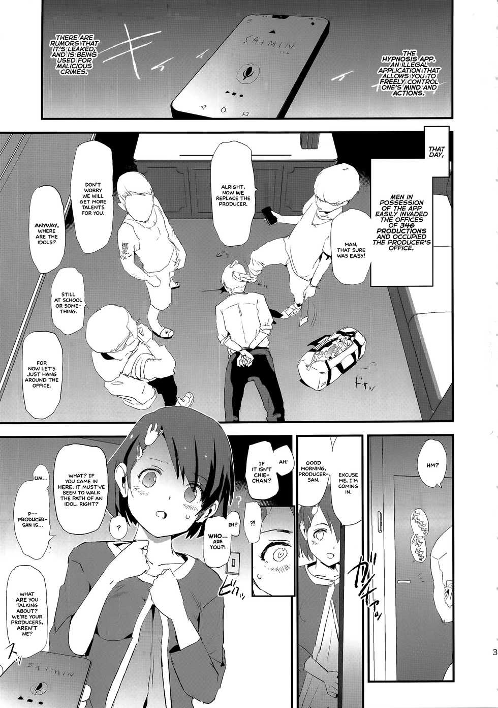 (COMIC1☆15) [Yami ni Ugomeku (Dokurosan)] Sasaki Chie to Saimin Dosukebe Higaisha no Kai + Paper (THE IDOLM@STER CINDERELLA GIRLS) [English] =White Symphony= - Page 3
