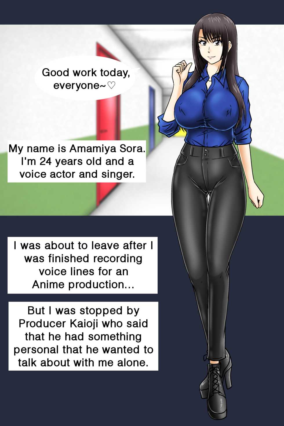 [Tasuro Kuzuha] Idol Seiyuu Amamiya Sora Cosplay Casting Couch [English][Ichini-ni] - Page 2