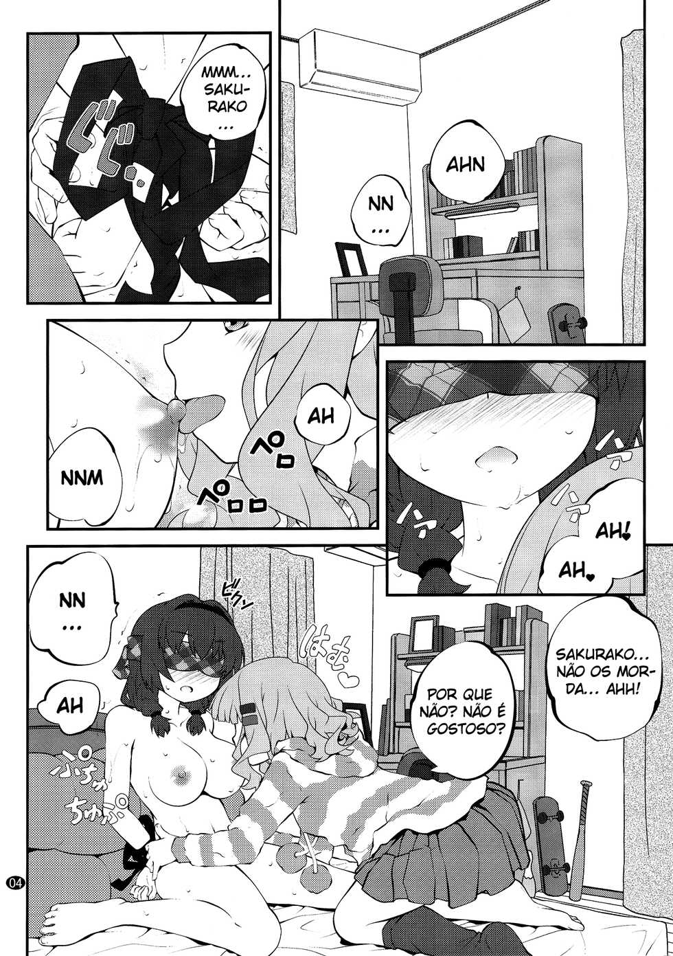 (C91) [Purimomo (Goyac)] Himegoto Flowers 11 | Secret Flowers 11 (YuruYuri) [Portuguese-BR] [S2Yuri] - Page 4