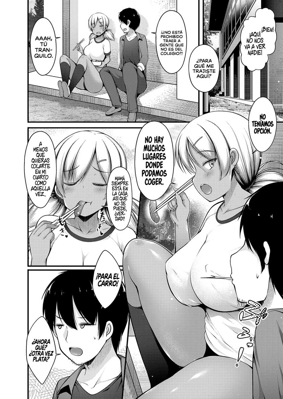 [Kotoba Ai] Taisougi no Kuro Gyaru JK na Imouto to Taiiku Souko de Papakatsu Shiteshimatta Hanashi | La historia de cómo me volví el sugar daddy de mi hermana menor en el almacén del gimnasio (COMIC Grape Vol. 78) [Spanish] [K.A. Works] - Page 6