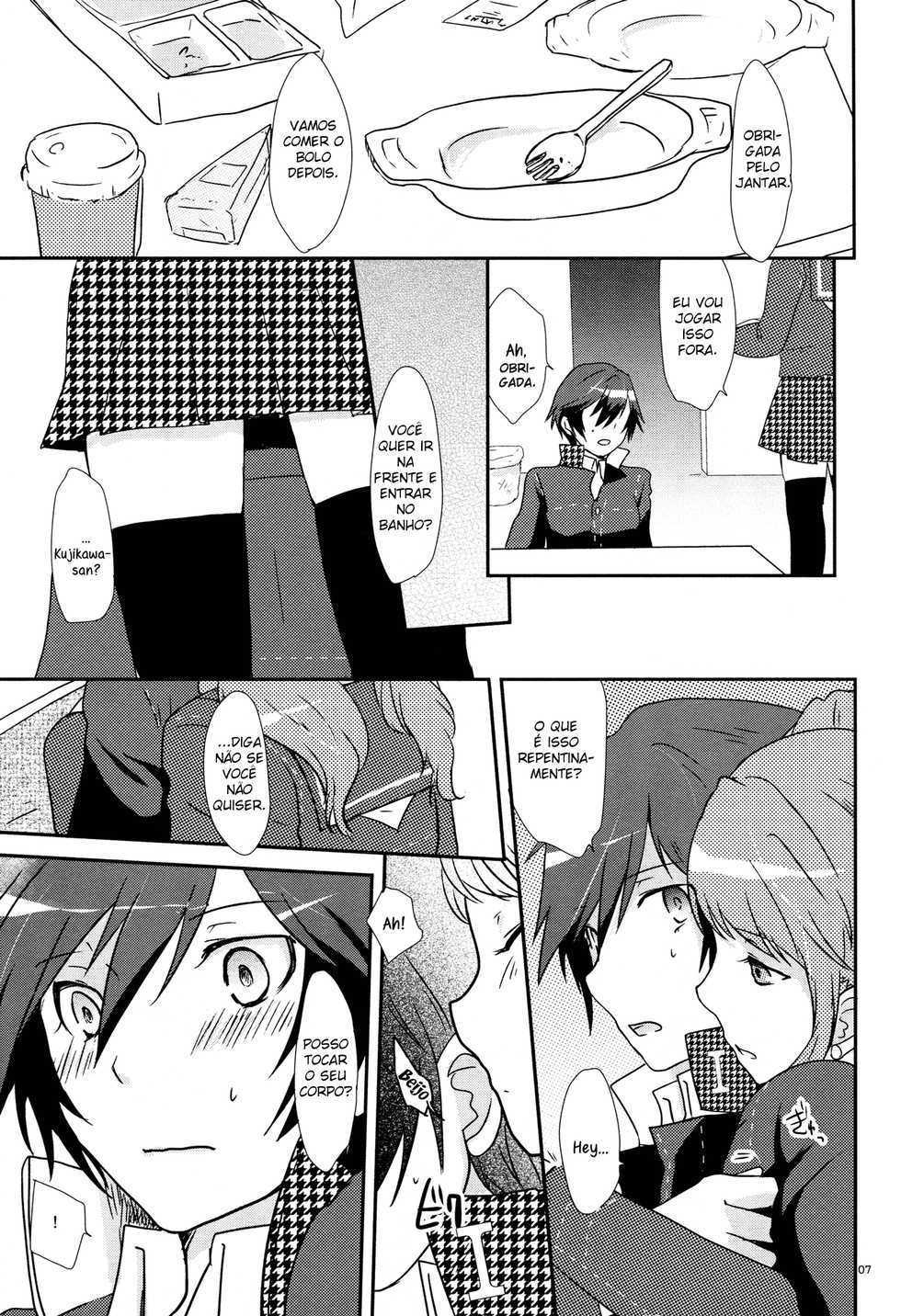 (C83) [MEGANE81 (Shinocco)] Koi no Jubaku - the spell of love (Persona 4) [Portuguese-BR] [S2Yuri] - Page 5