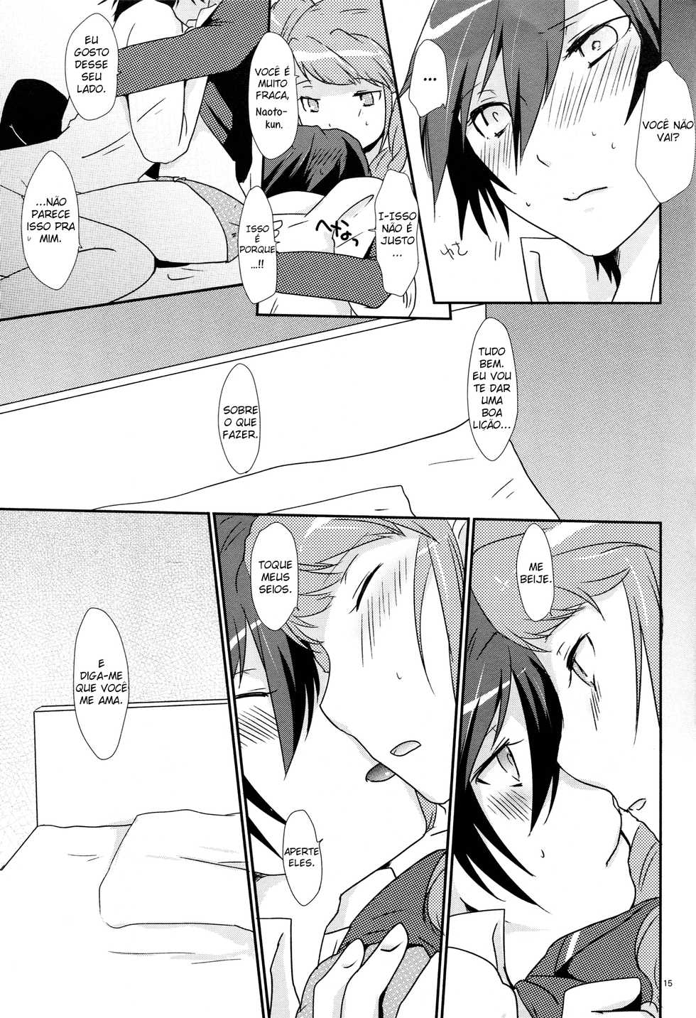 (C83) [MEGANE81 (Shinocco)] Koi no Jubaku - the spell of love (Persona 4) [Portuguese-BR] [S2Yuri] - Page 13