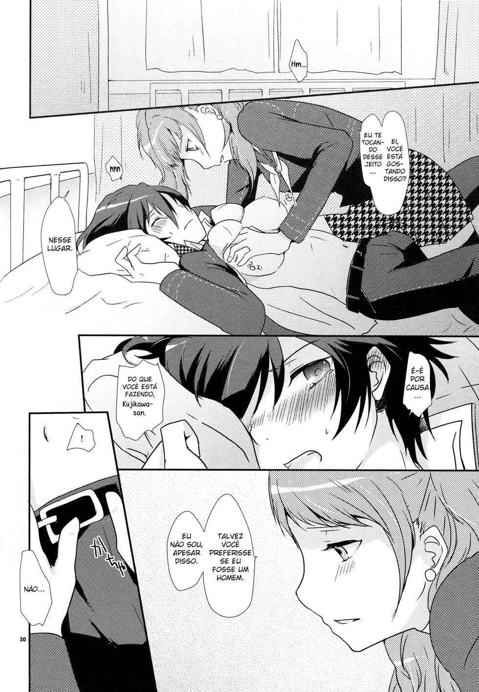 (C83) [MEGANE81 (Shinocco)] Koi no Jubaku - the spell of love (Persona 4) [Portuguese-BR] [S2Yuri] - Page 27