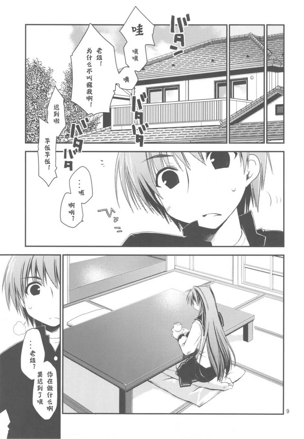 (C77) [Ponkotsu Works] Sappari Fukou na Kousaka Tamaki (ToHeart 2) [Chinese] [神风汉化组] - Page 9