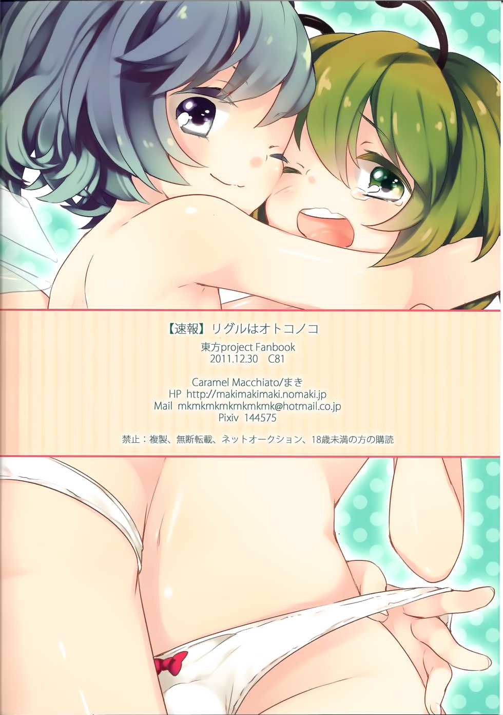 (C81) [Caramel Macchiato (Maki)] [Sokuhou] Wriggle wa Otokonoko | [News Flash] Wriggle is a Boy (Touhou Project) [English] [LoliAce] - Page 16