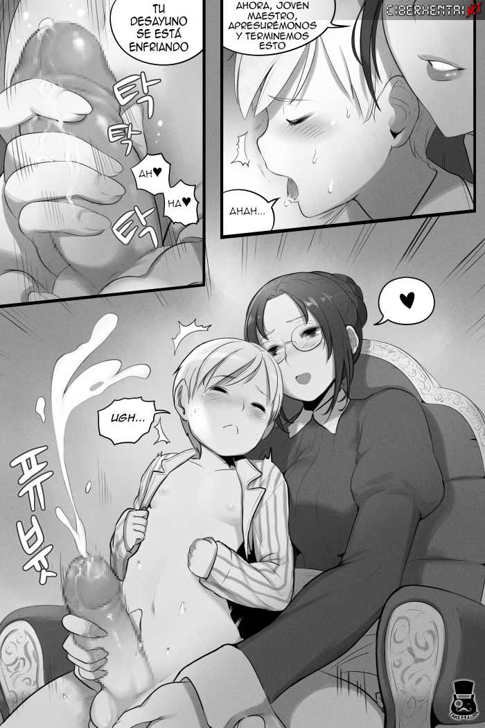 [Mr. Takealook] A day of Young Master and Maid (Spanish) - Page 3