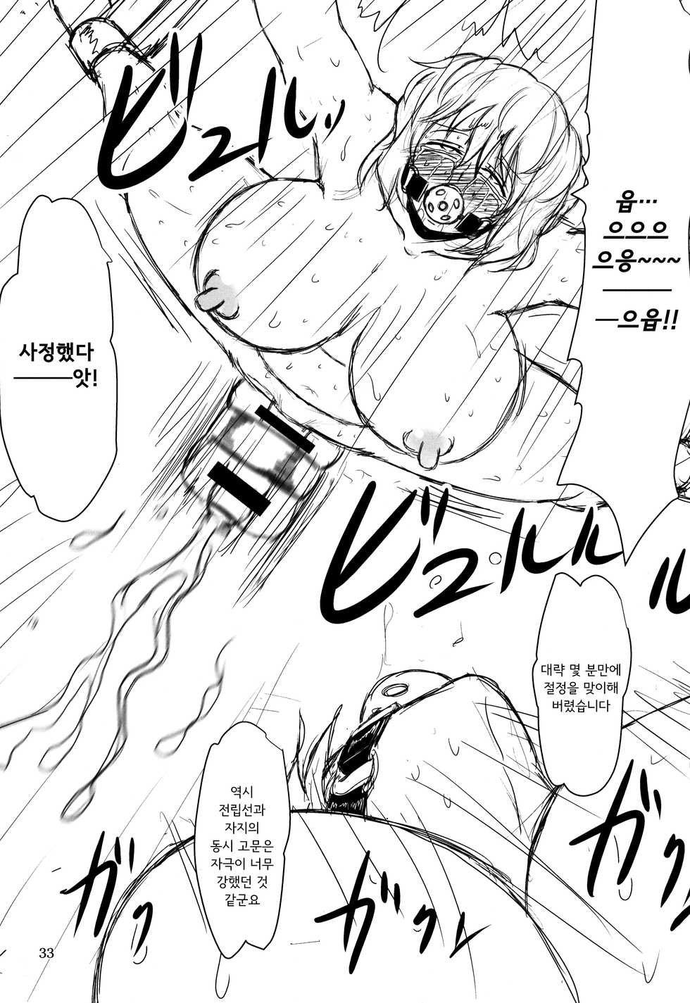 (C88) [Natsuiro Terrace (Kishimasa)] Innyuu Futanari Bourei Shoujo Zoku｜음란 가슴 후타나리 망령 소녀 속 (Touhou Project) [Korean] - Page 33