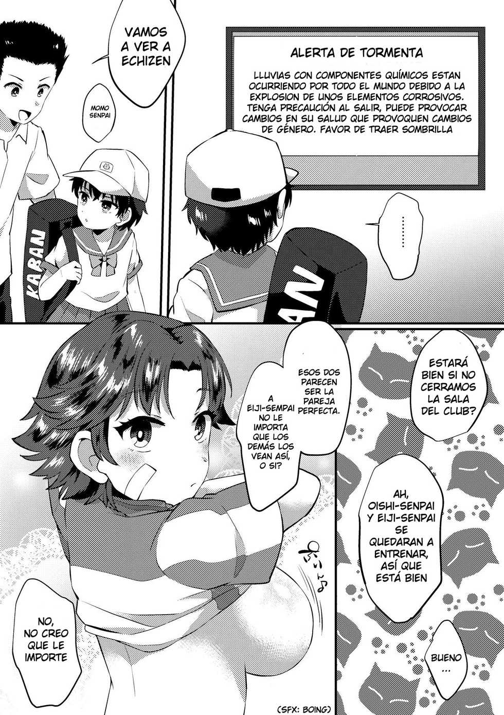 [Hagane Type] Kikumaru ♀ to Oishi ga Ecchi suru Manga | Girl Kikumaru and Oishi Sex Manga (Prince of Tennis)  [Spanish] [Eon Translations] - Page 2