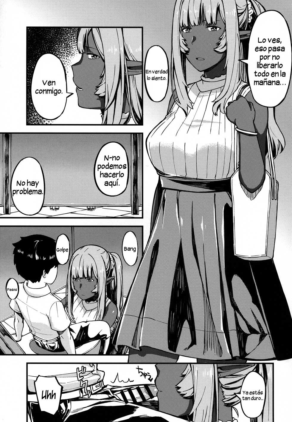 (COMITIA122) [Piruporo (Highlow)] Isekai Series - Dark Elf no Neito | Isekai Series - La elfa Oscura Neito [Spanish] [DeltaM] - Page 6