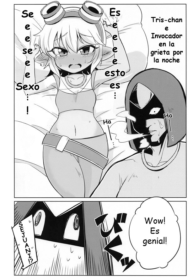 (C94) [Hanjuku Kinokotei (Kinoko Dake)] Dosukebe Yodle focus on tristana! (League of Legends) [Spanish] - Page 5