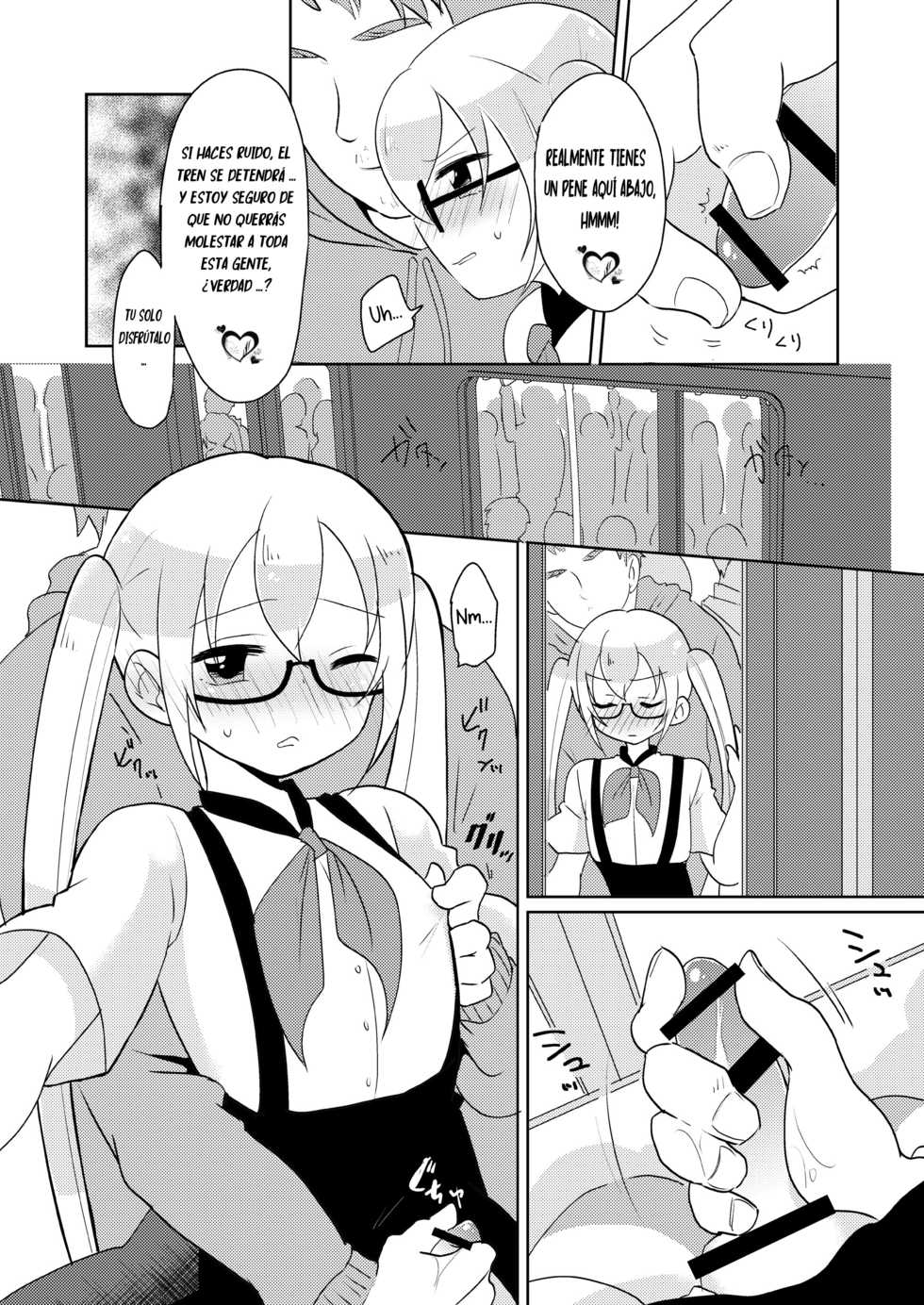 [DryR (Urakuso)] RuiRui Kyousei Namahame Densha (Gatchaman Crowds) [Spanish] [bananare22] [Digital] - Page 8