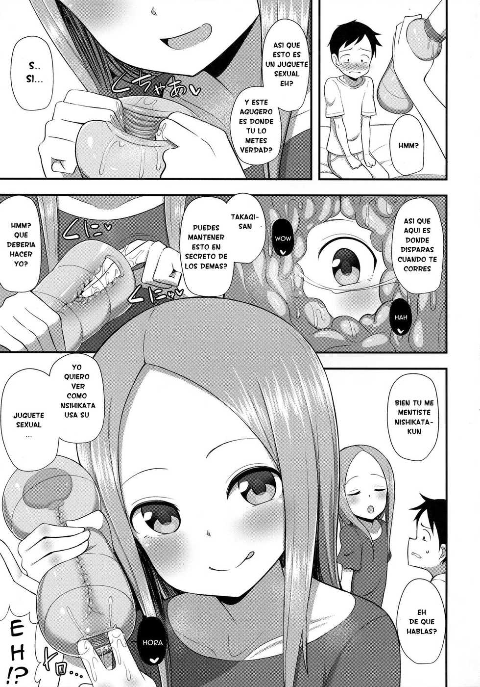 (COMIC1☆13) [Starmine18 (HANABi)] Takagi-san to Onahole (Karakai Jouzu no Takagi-san) [Spanish] - Page 6