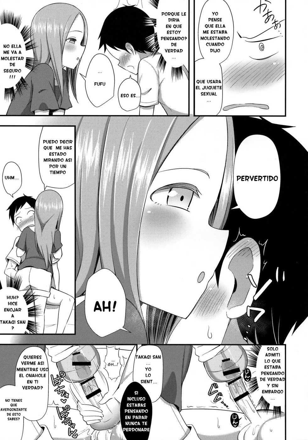 (COMIC1☆13) [Starmine18 (HANABi)] Takagi-san to Onahole (Karakai Jouzu no Takagi-san) [Spanish] - Page 10