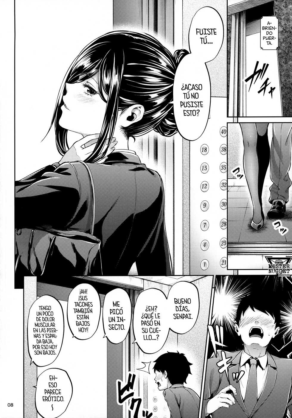 [IV VA SHIN (Mikuni Mizuki)] Shokuba no Senpai | Senpai en el trabajo [Spanish] [Mister Nugget] - Page 7