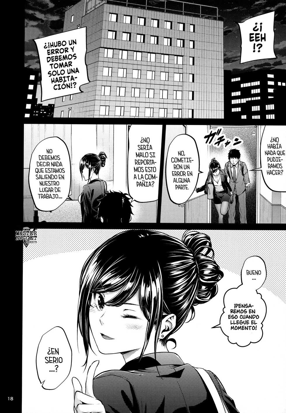 [IV VA SHIN (Mikuni Mizuki)] Shokuba no Senpai | Senpai en el trabajo [Spanish] [Mister Nugget] - Page 17