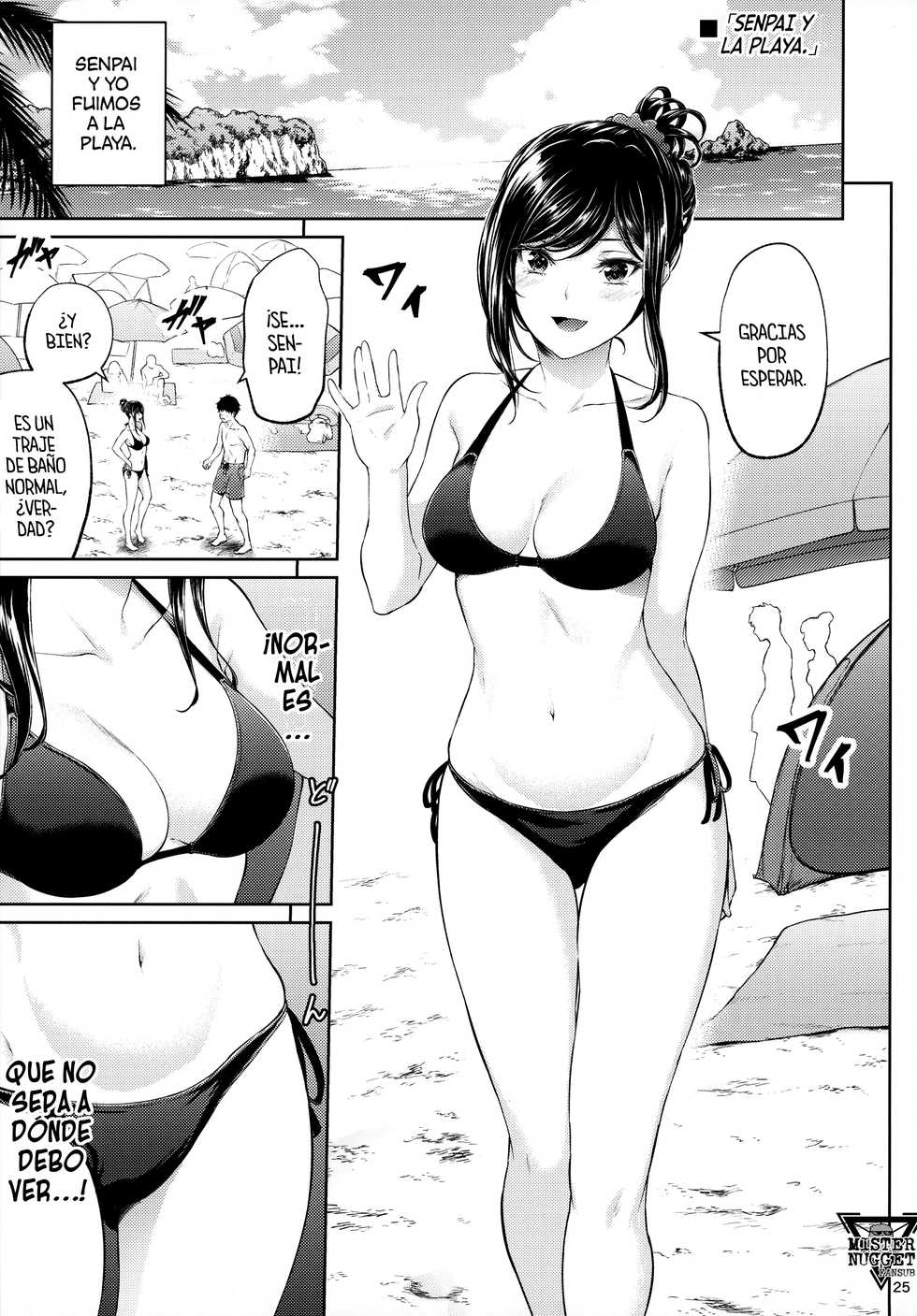 [IV VA SHIN (Mikuni Mizuki)] Shokuba no Senpai | Senpai en el trabajo [Spanish] [Mister Nugget] - Page 24