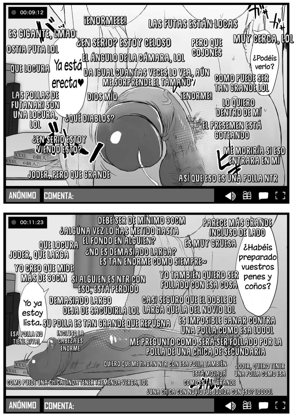 [Contamination (eigetu)] Futa Musume ni Itazura Shicha Ikemasen [Spanish] (Solarismaximum) [Decensored] [Digital] - Page 6