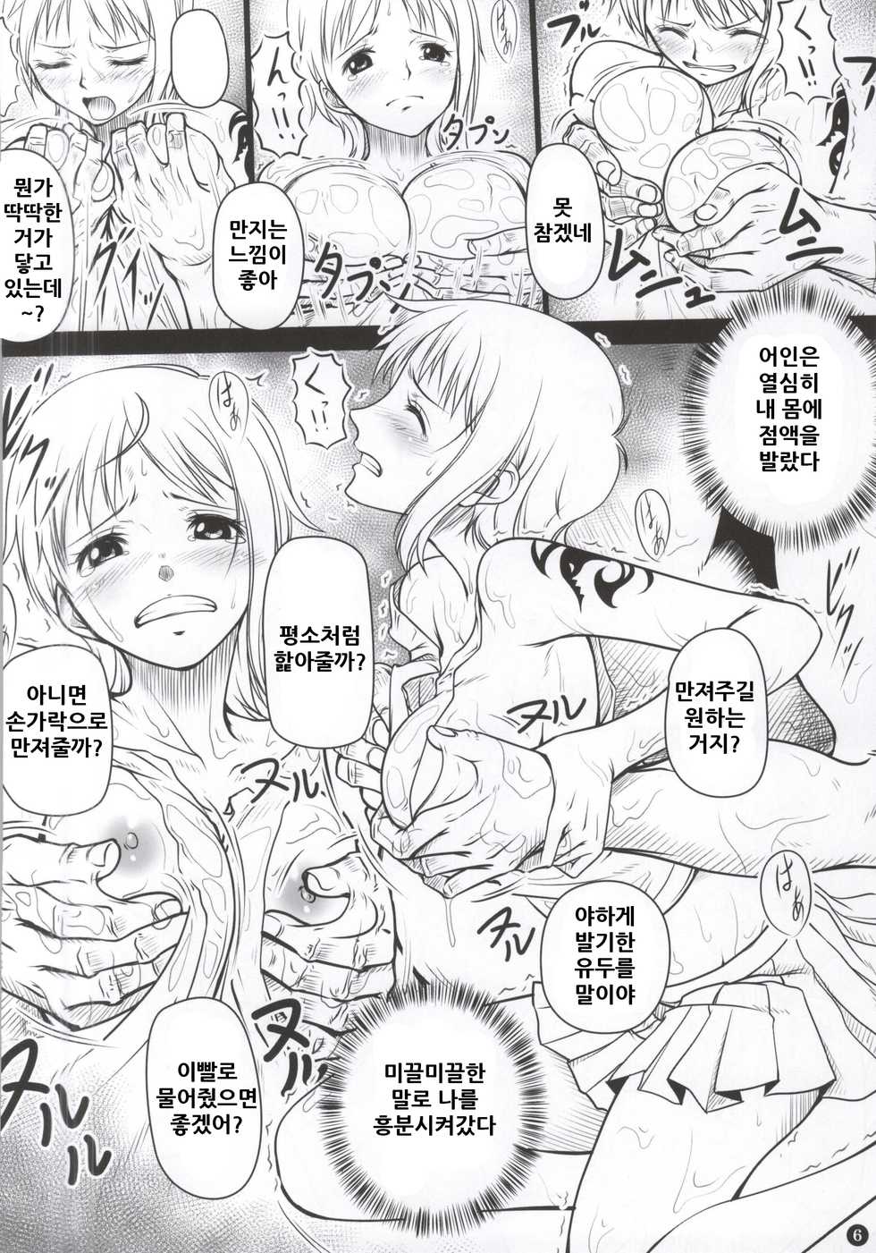 (C87) [Mikenekodou (Muten)] NAMIKAN (One Piece) [Korean] - Page 6