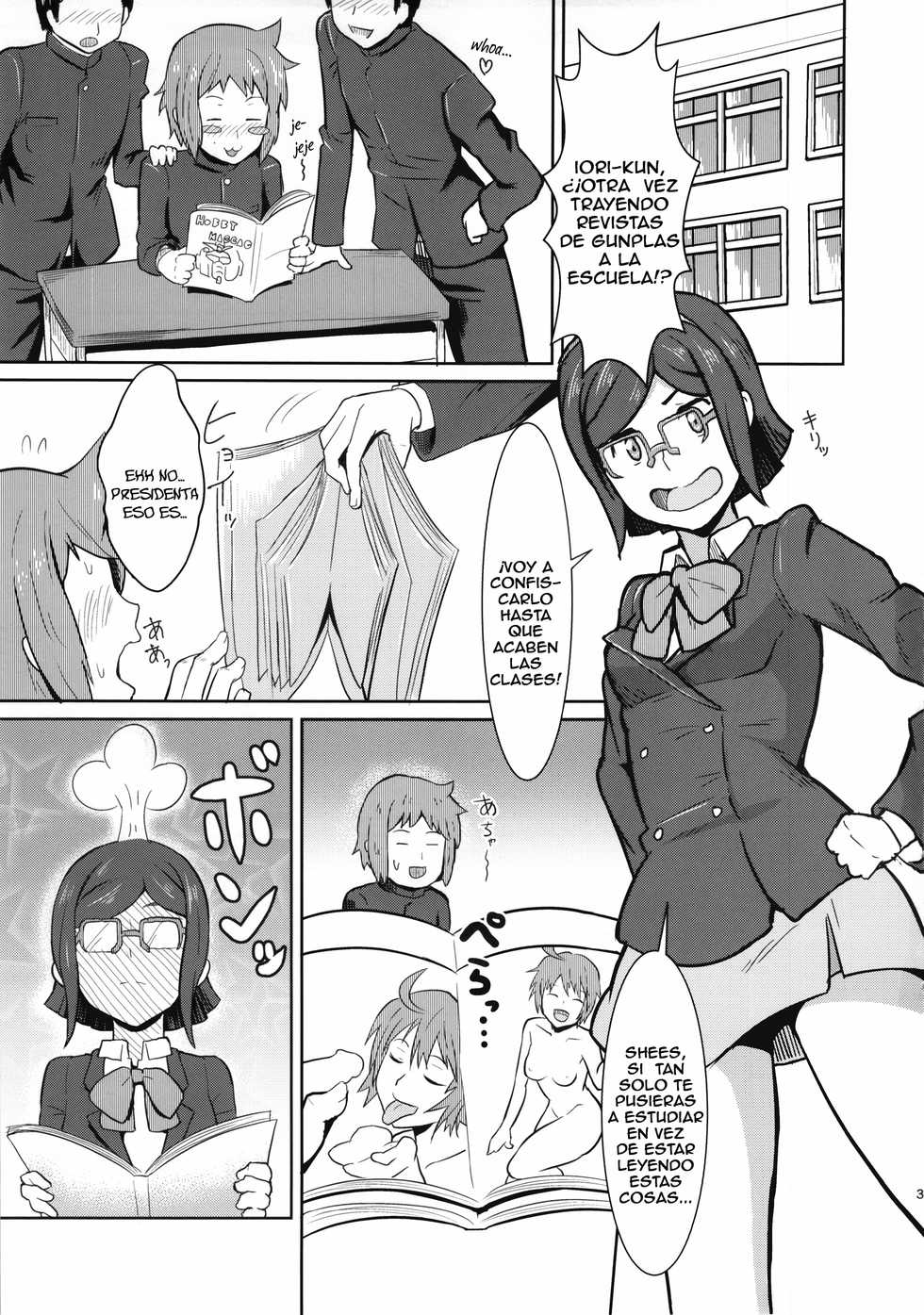 (C85) [Poppenheim (Kamisyakujii Yubeshi)] Bitchina Bitch (Gundam Build Fighters) [Spanish] [Lanerte] - Page 3
