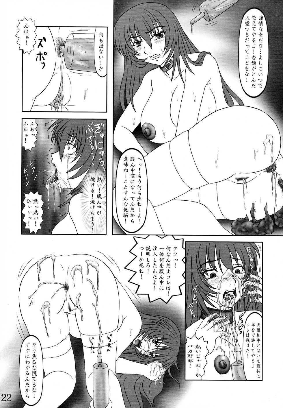 [Nozarashi (Hitsujino, Nozarashi Satoru)] Makeru na! Kyouhime-sama!! - Page 22