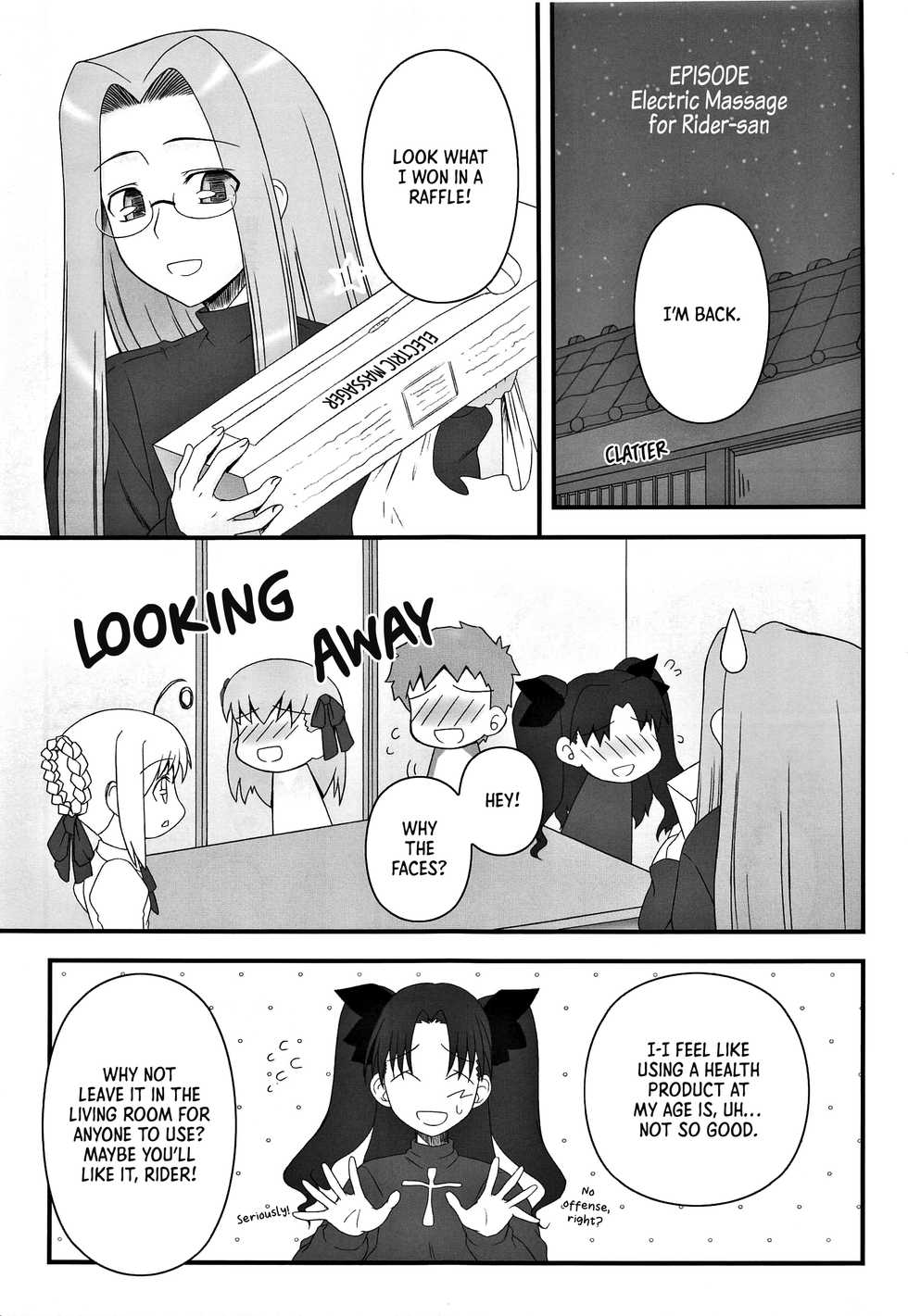 (SC58) [Gachinko Shobou (Kobanya Koban)] Yappari Rider wa Eroi na 9 Rider-san ni Denma desu. | As expected, Rider is erotic 9. Electric Massage for Rider-san (Yappari Rider wa Eroi na. Soushuuhen 2) (Fate/hollow ataraxia) [English] [EHCOVE] [Decensored] - Page 3