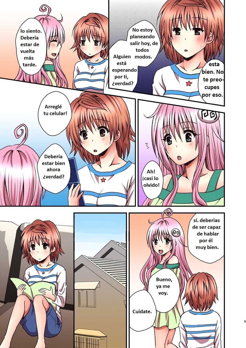 (C87) [Hyogetsu (Momonoki Fum)] Riko Rhythm (To LOVE-Ru) [Spanish] [Randomtranslation] - Page 4