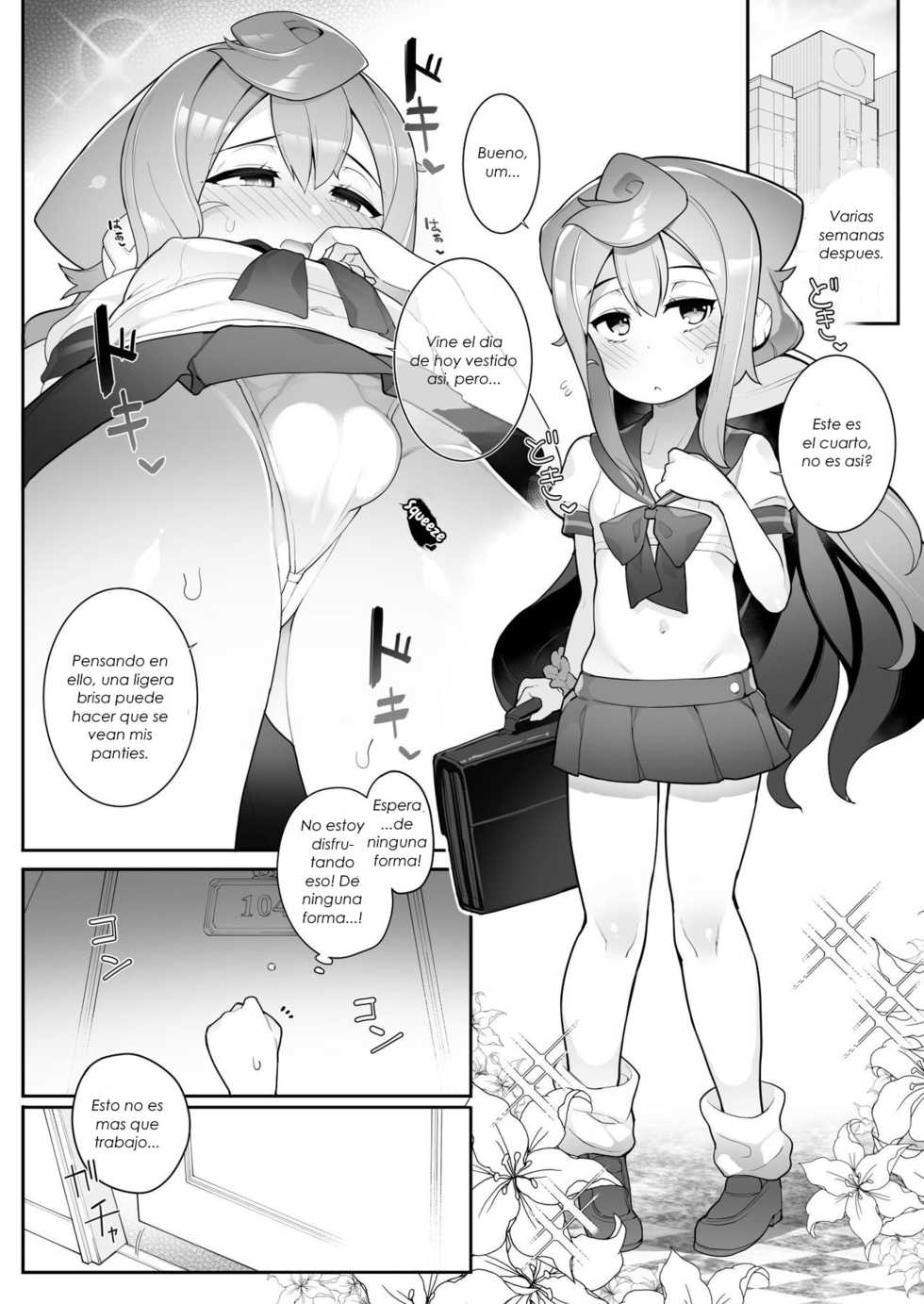 (Akihabara Chou Doujinsai) [Kuropoplar (Nyakkuru)] HakaDol! 3-gou-kun no Mesu Ochi Tokunou Deliheal Service (Hacka Doll) [Spanish] [Lazy-Yui] - Page 6