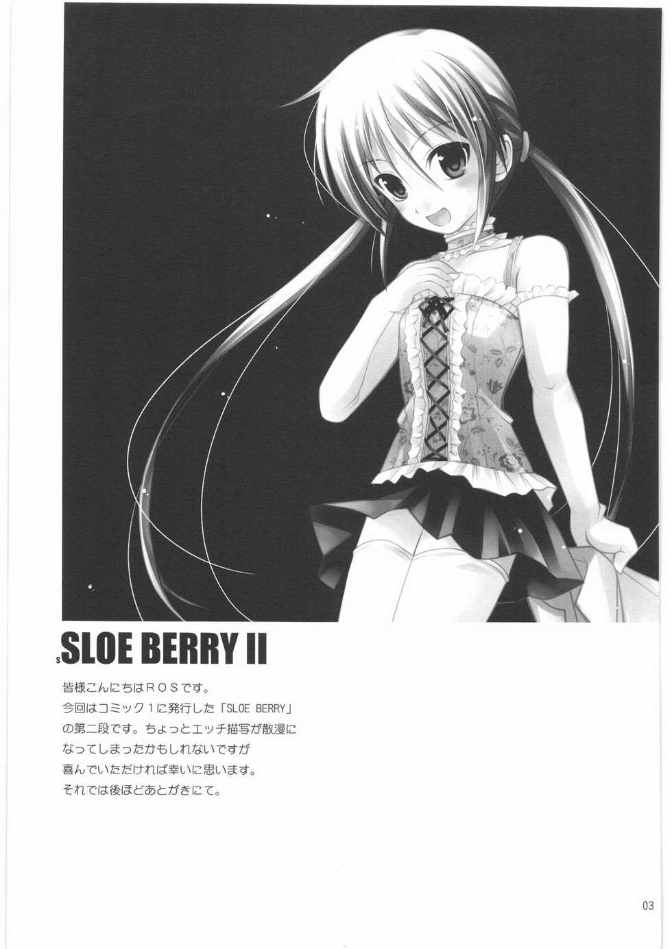 (C74) [R-WORKS (ROS)] SLOEBERRY II (Hayate no Gotoku!) - Page 2