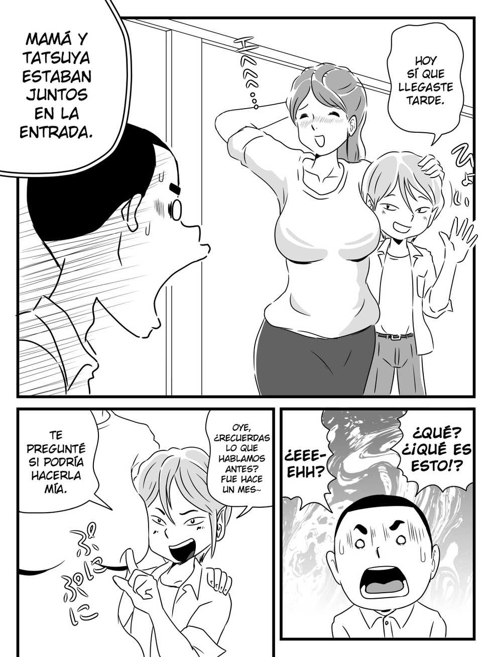 [Momoziri Hustle Dou] Toshiue Killer no Tomodachi ni Kaa-san o Netorareta Hanashi [Spanish] [Lanerte] - Page 11