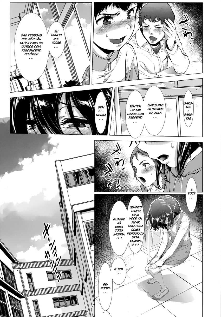 [Sannyuutei Shinta] Chinpotsuki Ijimerarekko | <<Dickgirl!>>, The Bullying Story [Portuguese-BR] [LIANEF] - Page 7