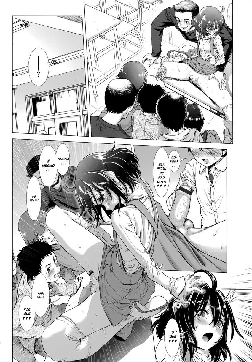 [Sannyuutei Shinta] Chinpotsuki Ijimerarekko | <<Dickgirl!>>, The Bullying Story [Portuguese-BR] [LIANEF] - Page 23