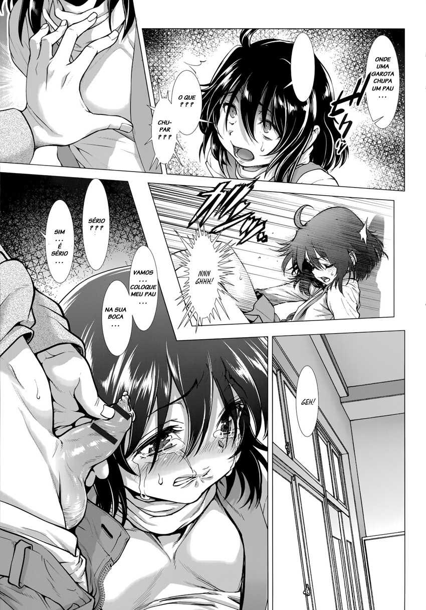 [Sannyuutei Shinta] Chinpotsuki Ijimerarekko | <<Dickgirl!>>, The Bullying Story [Portuguese-BR] [LIANEF] - Page 26