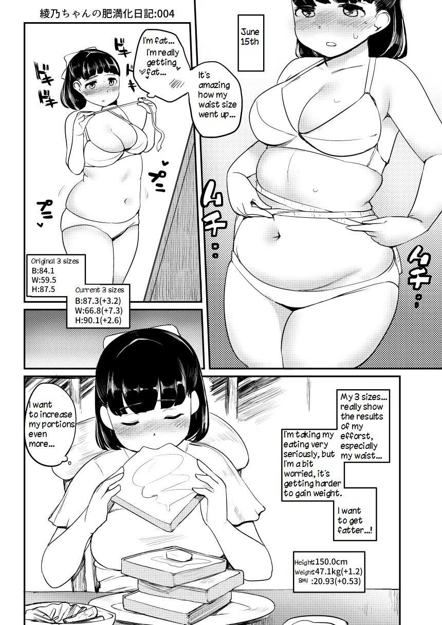 Ayano's Weight Gain Diary [English] - Page 4