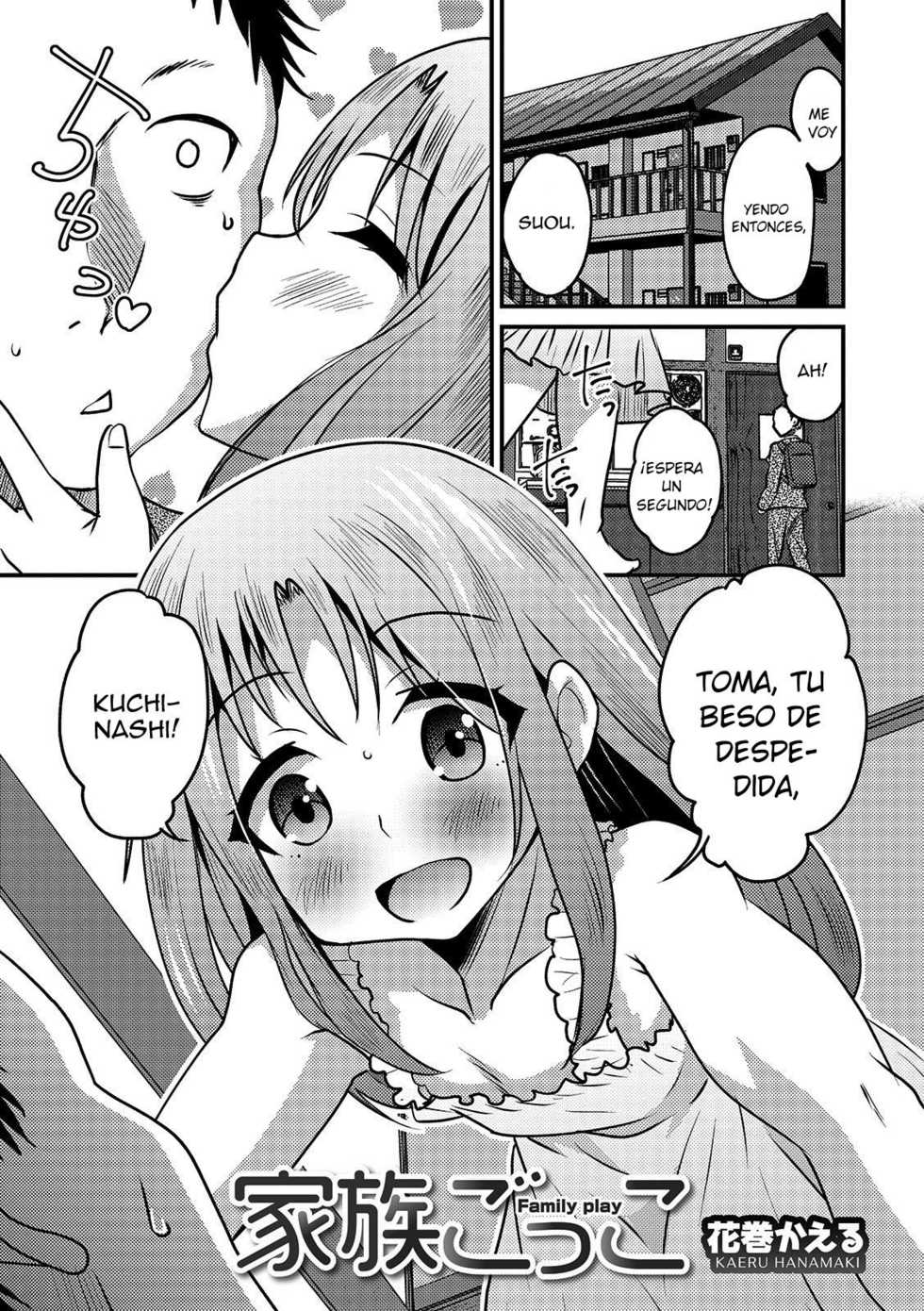 [Hanamaki Kaeru] Kazoku Gokko (Otokonoko HEAVEN Vol. 46) [Spanish] [TrapFansub] [Digital] - Page 1
